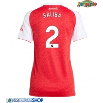 Maglie da calcio Arsenal William Saliba #2 Prima Maglia Femminile 2025-26 Manica Corta